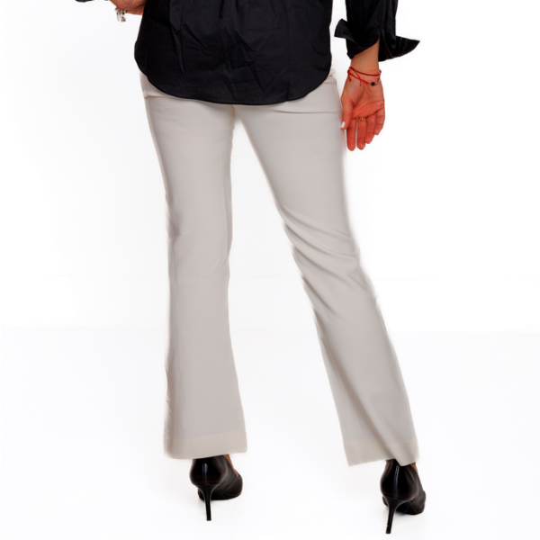 White dress pants with opening at the ankles and belt_malaquitasfashionstore_Shop_ women's clothing store