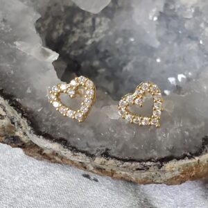Aretes multi zirconia heart_malaquitasfashionstore_Shop_ women's clothing store