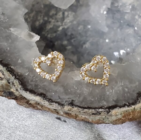 Aretes multi zirconia heart_malaquitasfashionstore_Shop_ women's clothing store